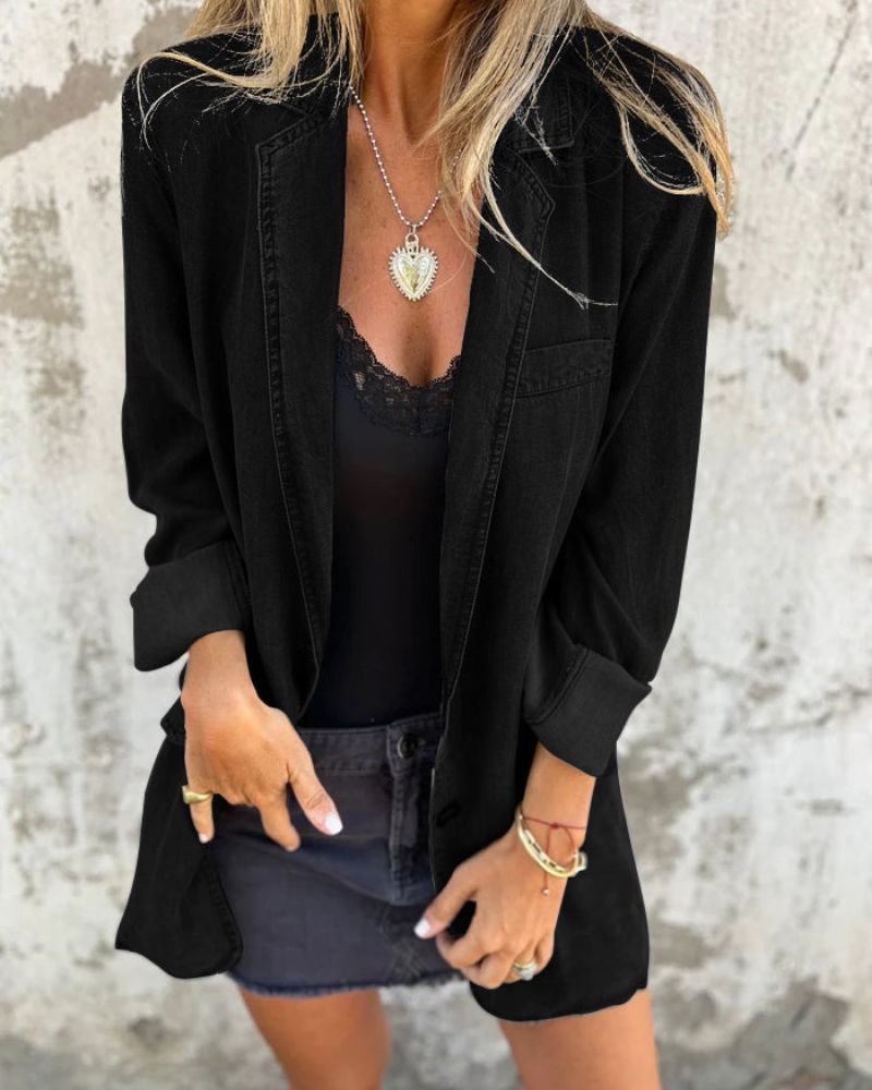 Flurina | Easygoing Denim Blazer