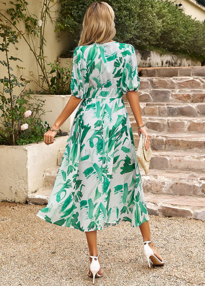 Estella | Chic Floral Midi Dress