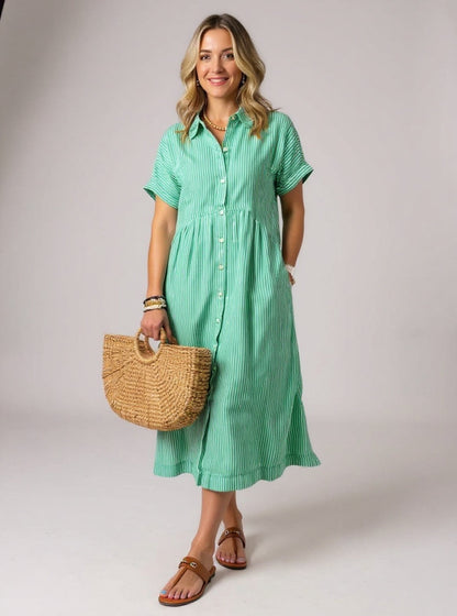 CASSIE | Fashionable Striped Dress