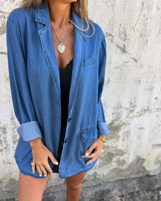 Flurina | Easygoing Denim Blazer