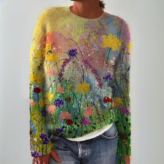 Marta | Warm Floral Design Sweater