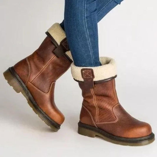 Eireen | Stylish Insulated Leather Winter Boots