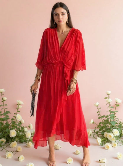 Lucienne | Elegant V-neck dress