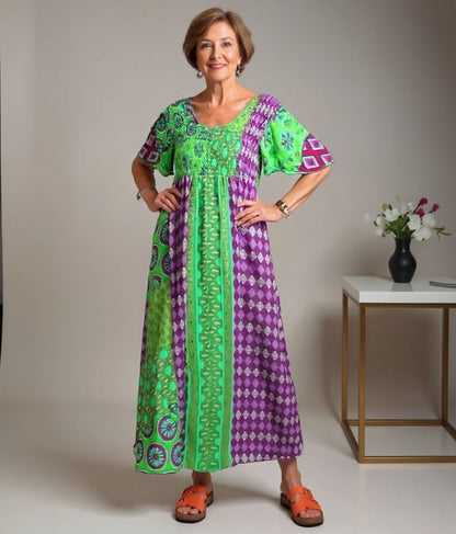 Isola | Timeless Bohemian Dress in Colourful Design