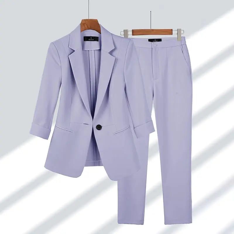 Cherry | Coordinated Formal Suit Jacket and Trouser Set