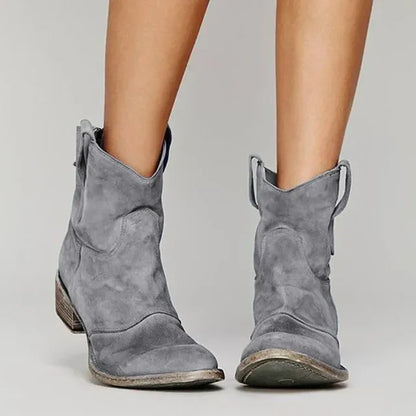 Zinny | Vintage-Inspired Western Ankle Boots