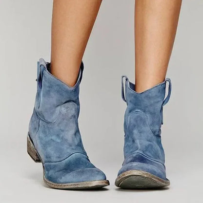 Zinny | Vintage-Inspired Western Ankle Boots