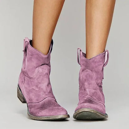 Zinny | Vintage-Inspired Western Ankle Boots