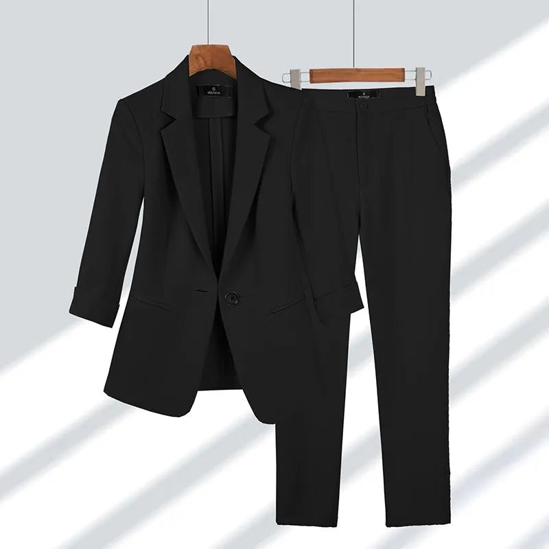Cherry | Coordinated Formal Suit Jacket and Trouser Set