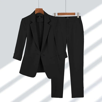 Cherry | Coordinated Formal Suit Jacket and Trouser Set