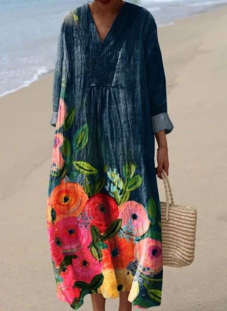 Goldie - Women's Vintage Floral Dress