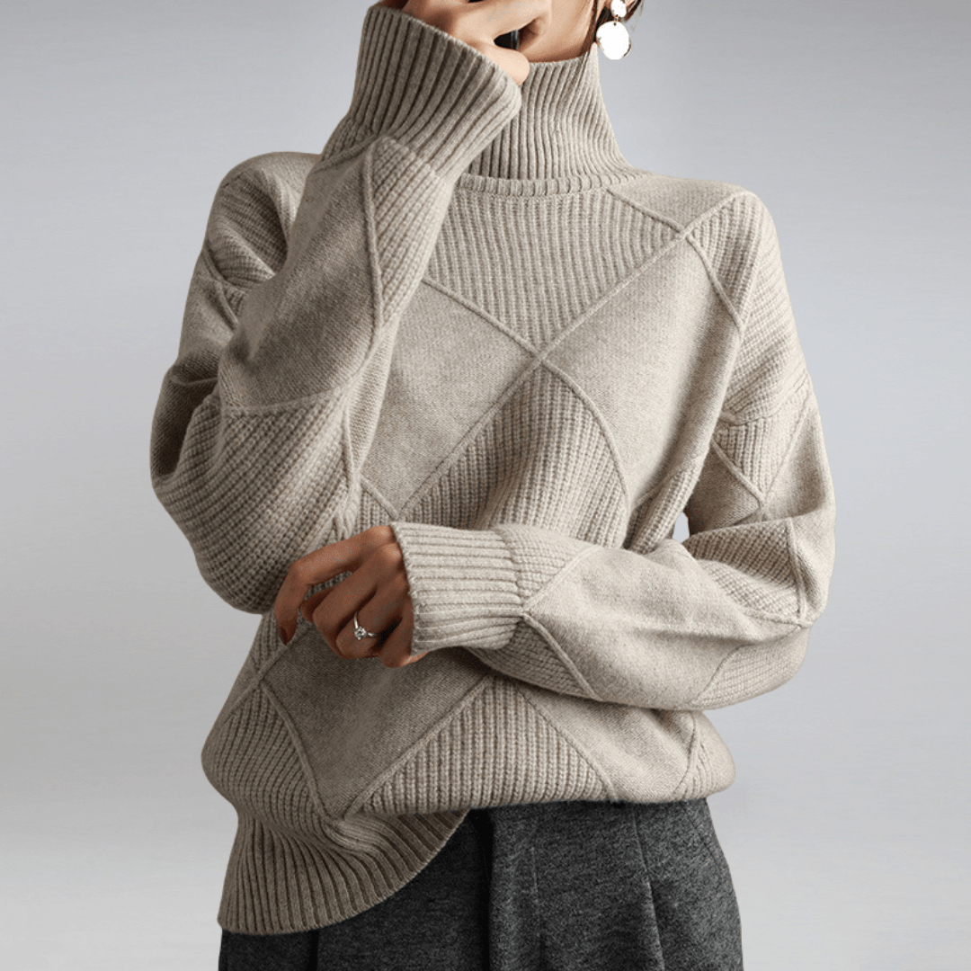Alice | Plush Turtleneck Knit Jumper