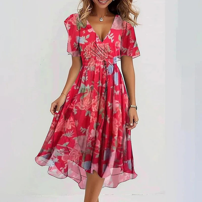 Talia | Elegant colourful dress