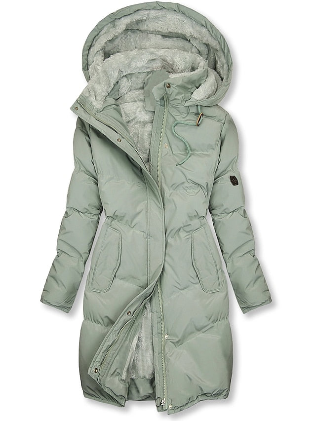 Magrite | Long-Length Hooded Puffer Jacket